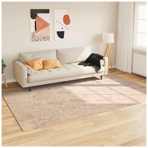 Runner Tappeto MARSA Beige 150 x 230 cm Poliestere e PVC - Foto 2