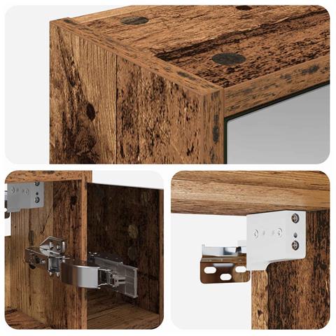 Mobiletto per specchio da bagno Legno vecchio - Foto 9