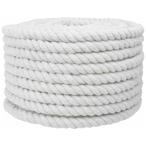 Corda Bianco 1,6 x 1,6 x 10000 cm Cotone - Foto 1