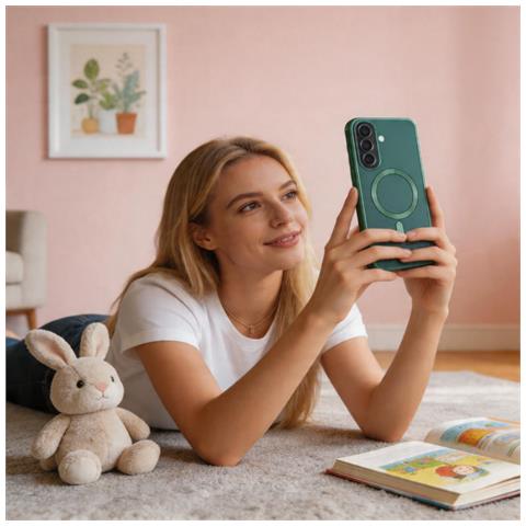 Tech-protect Magflex Custodia Magsafe Per Telefono Samsung Galaxy A37 5g, Verde - Foto 4
