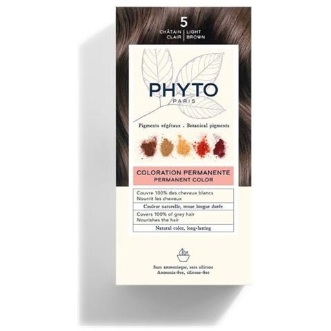 Color Kit 5 Castano Chiaro Latte Rivelatore 50 ml + Crema Colorante 50 ml + Maschera Protettiva Colore 12 ml + Guanti - Foto 1