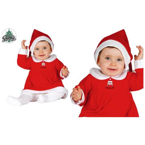 Costume Babbo Natale Neonata 1/2 Anni - Foto 1