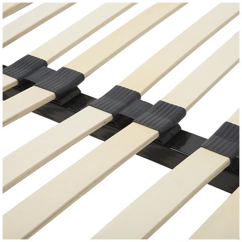 Rete Matrimoniale A 24 Doghe 160x200cm Senza Gambe Basic - Foto 28