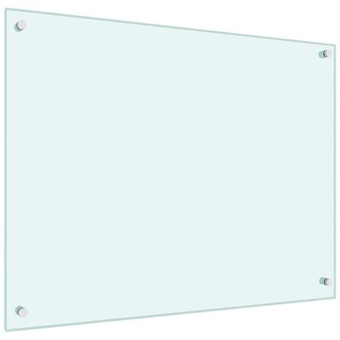 Paraschizzi Per Cucina Bianco 80x60 Cm In Vetro Temperato - Foto 2
