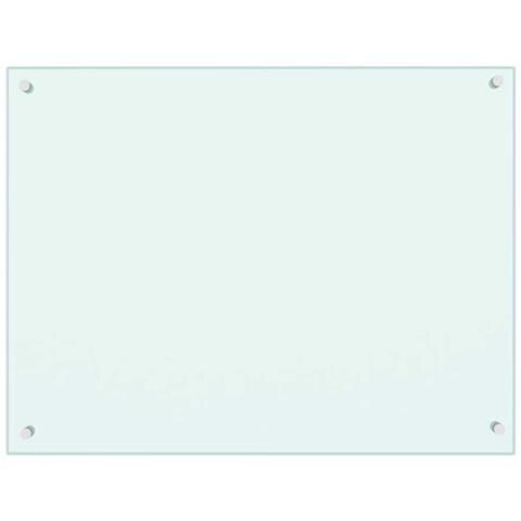 Paraschizzi Per Cucina Bianco 80x60 Cm In Vetro Temperato - Foto 1