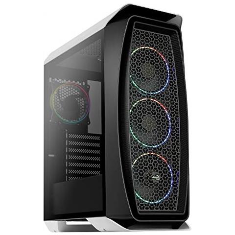 Aerooneeclispe, Custodia Per Pc Micro Atx, Finestrino Laterale, 4 Ventole, Bianco - Foto 1