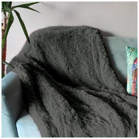 Plaid Neo Yoga Gris Fonc 120 X 150 Cm - Foto 1