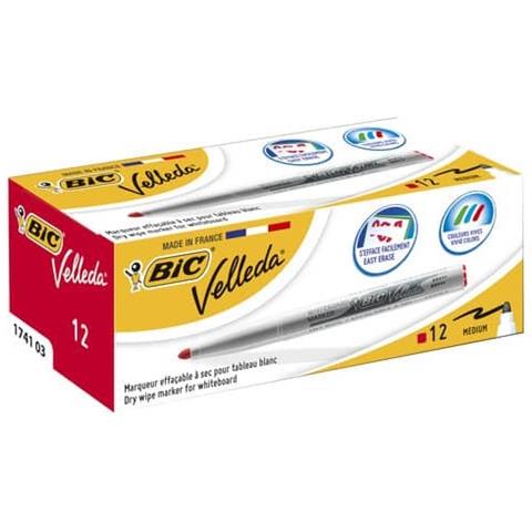 Marcatore Per Lavagne Bianche Velleda 1741 Punta Conica 4,5 Mm Rosso 9581691 (conf. 12) - Foto 1