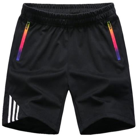 SLOWMOOSE - Pantaloncini Da Uomo, Abbigliamento Sportivo Estivo, Tasca Con  Cerniera, Pantaloni Casual A Righe, Traspiranti, Ad Asciugatura Rapida [  sun005 Nero / Xxxl] - ePRICE