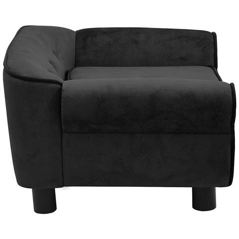 Divano per Cani Nero 72x45x30 cm in Peluche - Foto 2