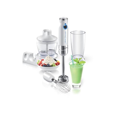 Frullatore ad Immersione SHB 4360 con Recipiente da 0.8 L Potenza 800 Watt Colore Bianco - Foto 1
