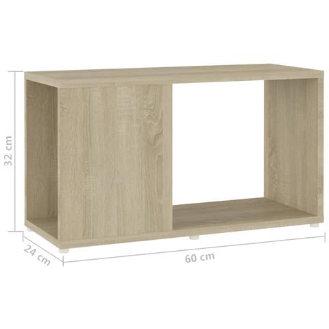 Mobile Tv Rovere Sonoma 60x24x32 Cm In Truciolato - Foto 2