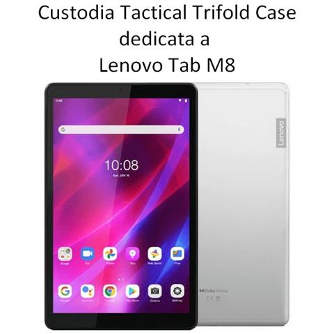 Custodia Originale Book Trifold Case Per Lenovo Tab M8 Tb-8505 - 8705 Black - Foto 2