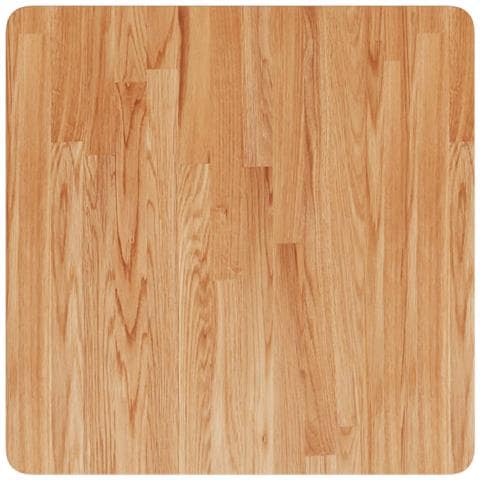 Piano Tavolo Quadrato Marrone Chiaro 60x60x2,5 Rovere Trattato - Foto 4