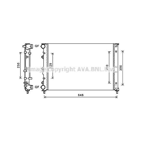 Ava Rad. Alfa 147 1.6i 05-10 Al2144 - Foto 1