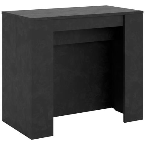 Consolle Allungabile 90x48/296 Cm Venus - Antracite Spatolato - Foto 5