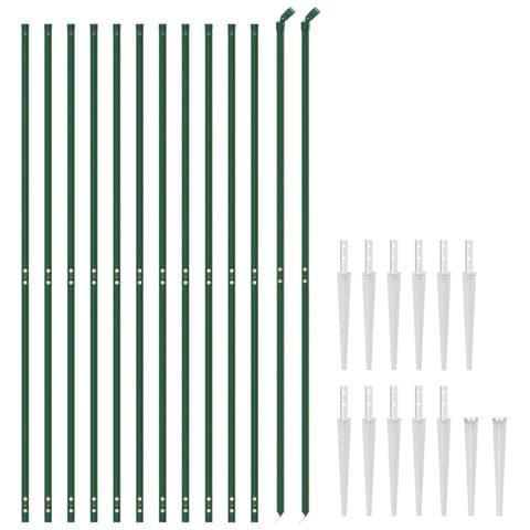 Recinzione Metallica Con Picchetti Ancoraggio Verde 1,8x25 M - Foto 2
