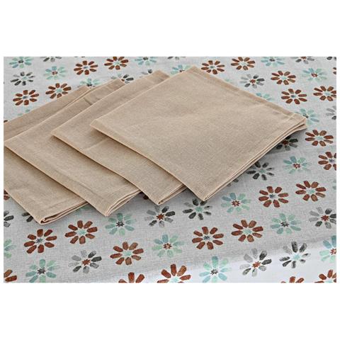 Tovaglia E Tovaglioli 9 Pezzi 2 Unità 150 X 250 X 0,5 Cm Grigio Blu Cielo - Foto 2