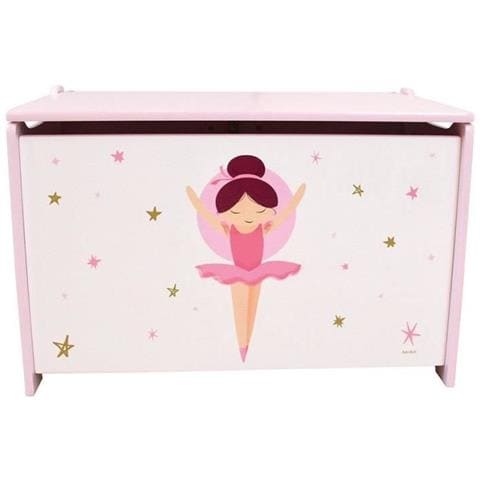 Scatola Di Giocattoli In Legno - Ballerina 40 X 58 X 36 Cm - Foto 1