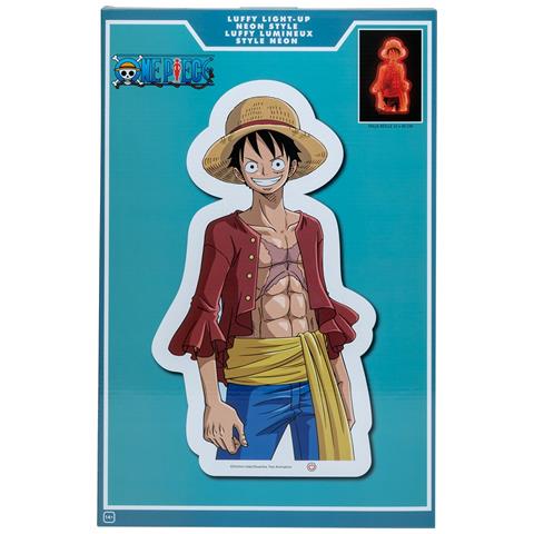Lampada A Neon Da Muro Monkey D. Rufy One Piece 40 Cm, Multicolore - Foto 3