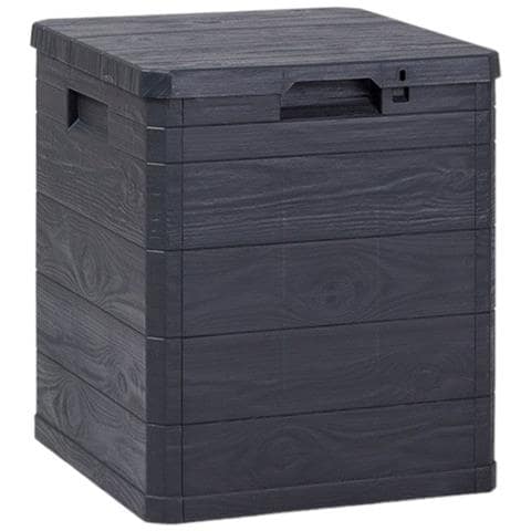 Baule Contenitore Multiuso Da Esterno Antracite Lucchettabile 90 Lt - Foto 1