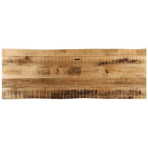 Piano Tavolo Bordi Vivi 110x40x3,8 Cm Legno Di Mango Grezzo - Foto 1
