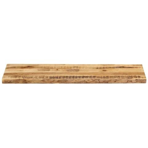 Piano Tavolo Bordi Vivi 110x40x3,8 Cm Legno Di Mango Grezzo - Foto 3