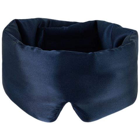 Maschera Per Dormire In Seta Regolabile A Doppia Faccia Navyblue - Foto 1