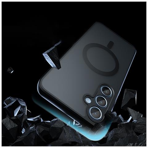 Custodia Per Telefono Magnetica Nera Opaca Per Samsung Galaxy Serie A   Modello 6 - Foto 1