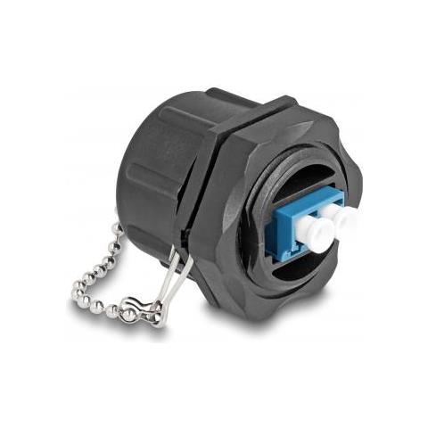 Delock 87886 Adattatore Di Fibra Ottica Lc/lc 1 Pz Nero, Blu - Foto 1