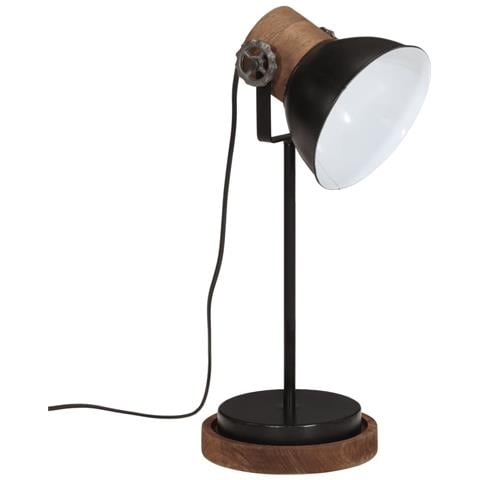 Lampada Da Scrivania 25 W Nera 17x17x50 Cm E27 - Foto 2