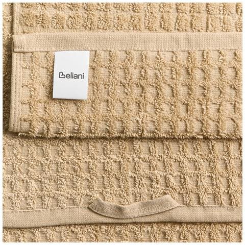 Set Di 9 Asciugamani Atai Cotone Beige Sabbia - Foto 6