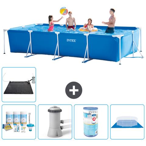 Piscina Fuori Terra - Rettangolo - 450x220x84 Cm - Blu - Include Accessori Coordinati A298 - Foto 1