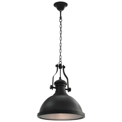 Lusso Casadino -  Lampada Da Soffitto Nera Rotonda E27 - Foto 1