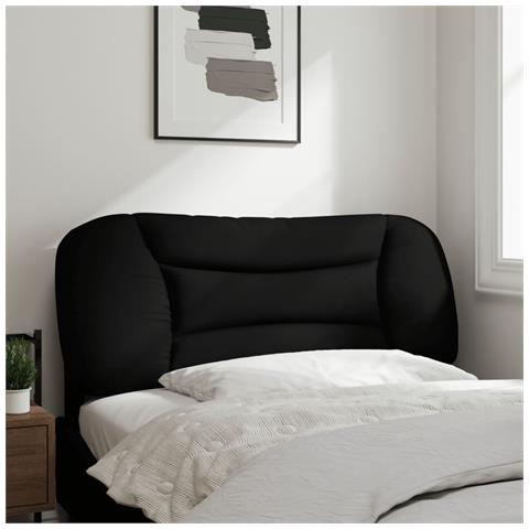 Lusso Casadino -  Cuscino Testiera Hvar Nero 100 Cm In Tessuto - Foto 2