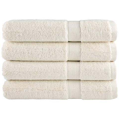 Asciugamani Per Sauna Solund 4 Pz Crema 80x200 Cm 600 G /m² - Foto 2
