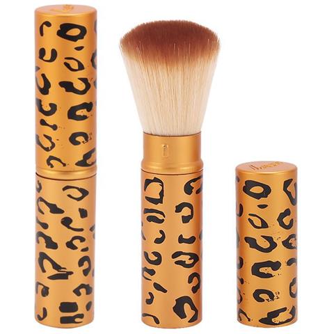 Pennello Per Cipria Dorato - Pennello Per Trucco Portatile Con Coperchio - Foto 1