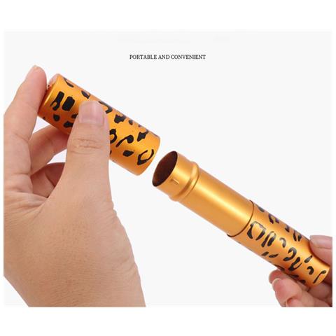 Pennello Per Cipria Dorato - Pennello Per Trucco Portatile Con Coperchio - Foto 5