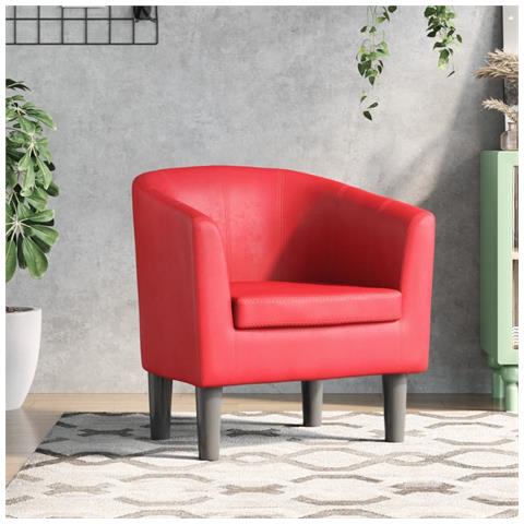 Poltroncina a Pozzetto Rossa in Similpelle - Foto 2