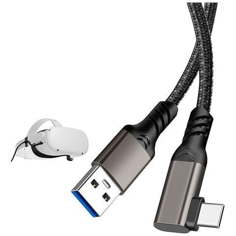Cavo Vr Type-c Ad Angolo: Streaming Link Per Oculus Quest 2 E Dispositivi Usb-c 5 M - Foto 2