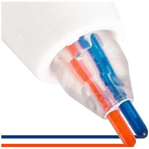 Set Di 6 Penne A Sfera Doppia Linea Punta Fine 0,5mm, Bianco - Foto 5