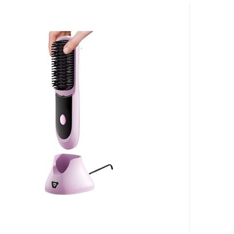 Spazzola Lisciante Portatile Ionica Lcd Senza Fili Per Uno Styling Senza Sforzo Purple - Foto 2