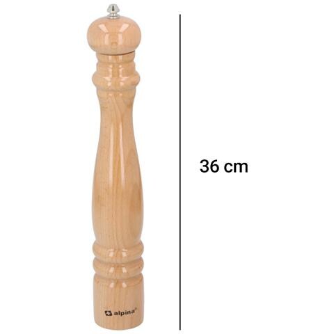 Macinapepe E Spezie Meccanismo Manuale Ultra Resistente Da 36 Cm, Beige - Foto 2