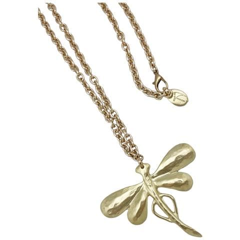 Collana Lunga Libellula In Oro, 80 Cm - Foto 2