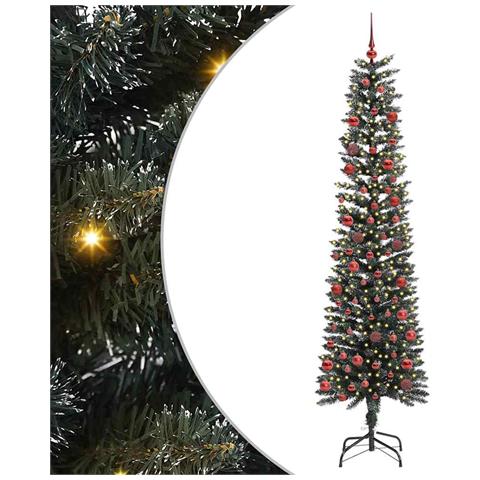 Albero di Natale artificiale con 300 LED Verde 210 cm - Foto 1