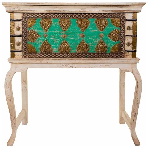 Baule Alto In Legno Marrone 90x41x90h - Foto 2