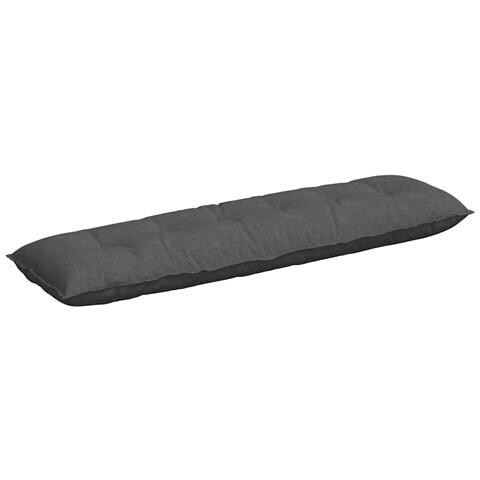 Cuscino per Schiena Grigio scuro 180 x 50 cm Tessuto in Cords - Foto 1