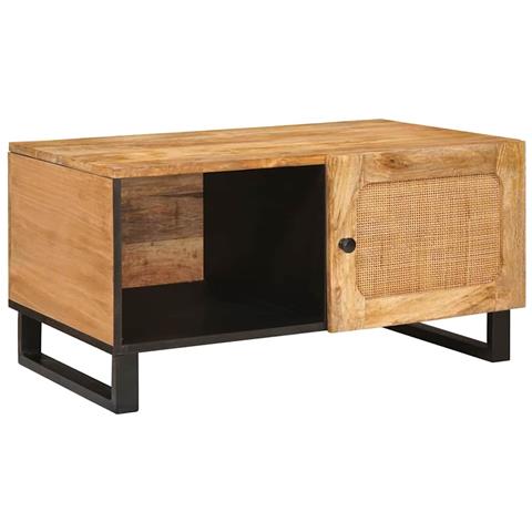 Tavolino da salotto Naturale 80 x 50 x 40 cm - Foto 1