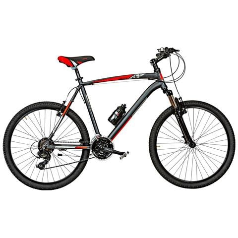 Bici Misura 26 Uomo Mountain Bike Linea Kuster Cambio 21v Mtb Kr26 In Alluminio Forcella Ammortizzata - 50 Titanio Rosso Opaco - Foto 1