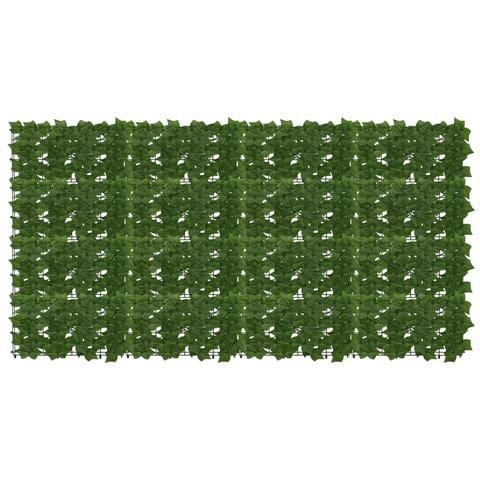 Schermo per balcone con foglie Verde 200 x 100 cm - Foto 1